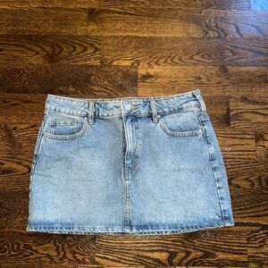 PacSun Light Blue Denim Mini Skirt
